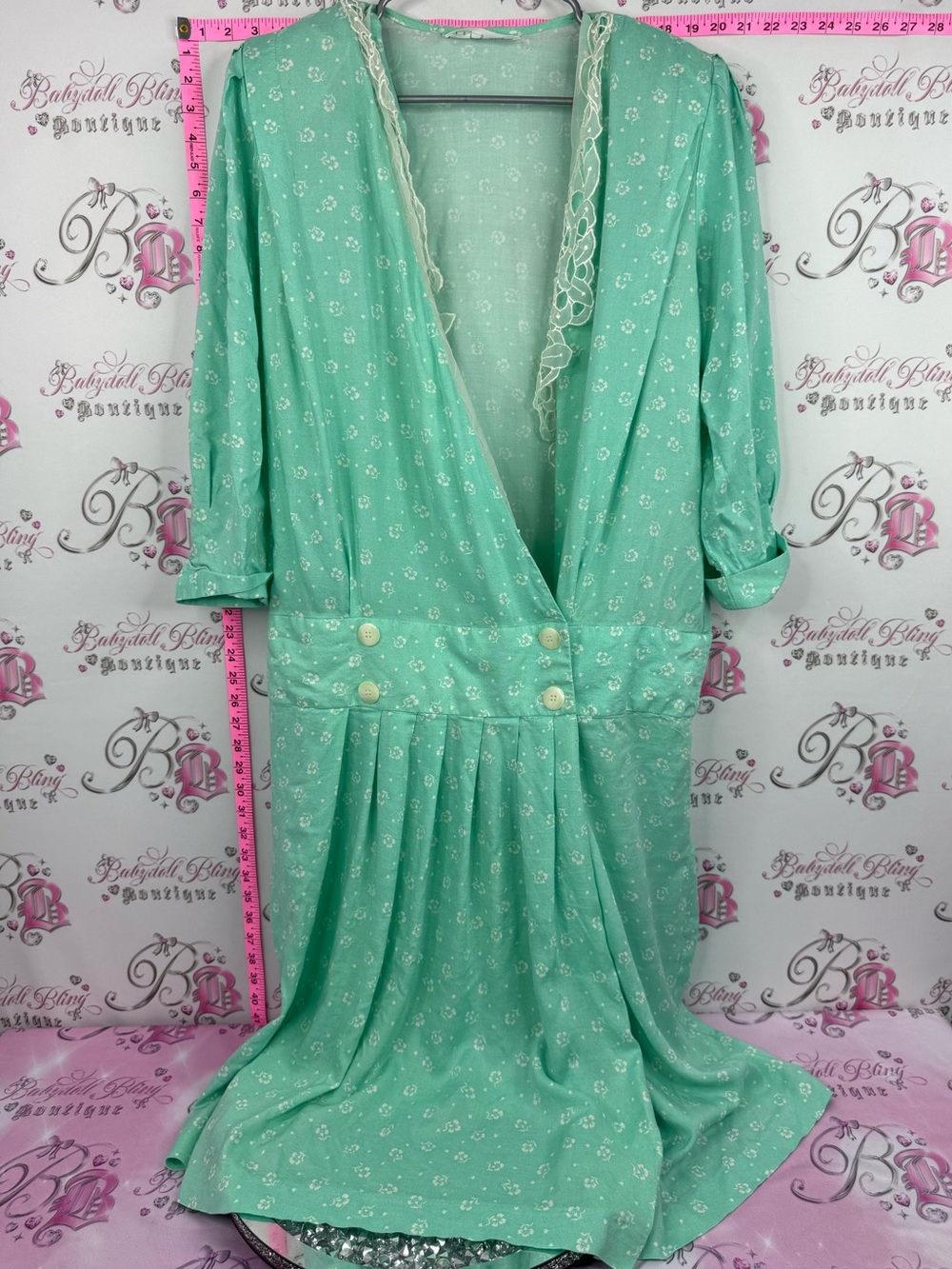 ANTELS dress vintage retro Women’s Mint Green blue mint Dress